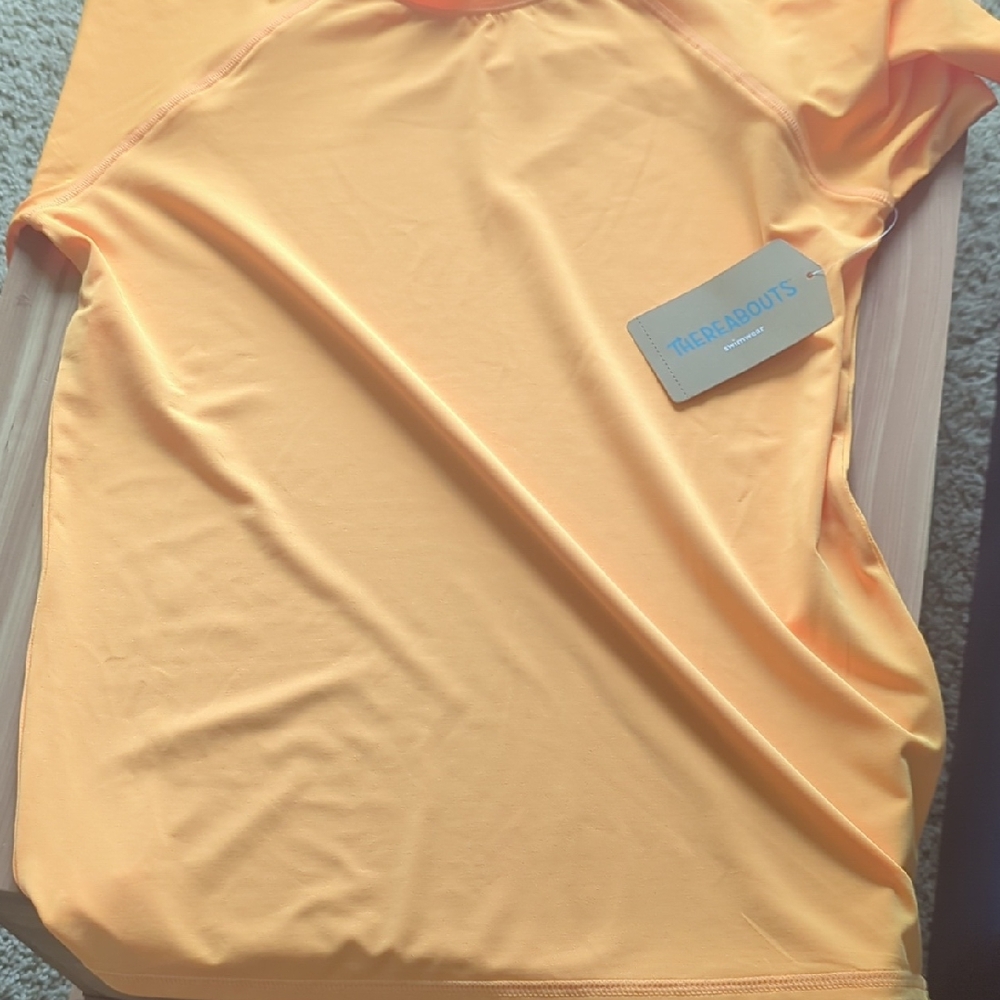 Thereabouts Kids Swim Shirt - Vibrant Orange